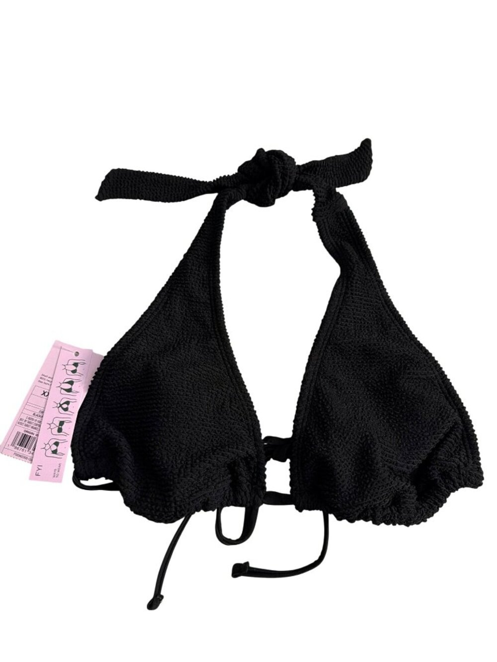 Five Ways to Wear Black Textured Bikini Top Wild Fable New